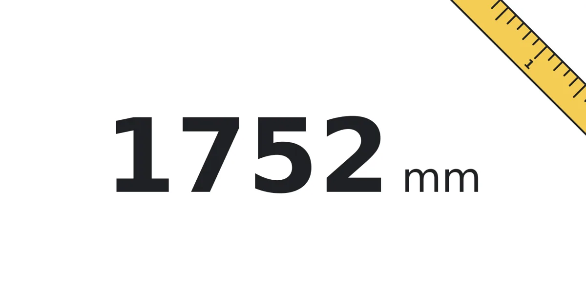 Länge 1752 mm