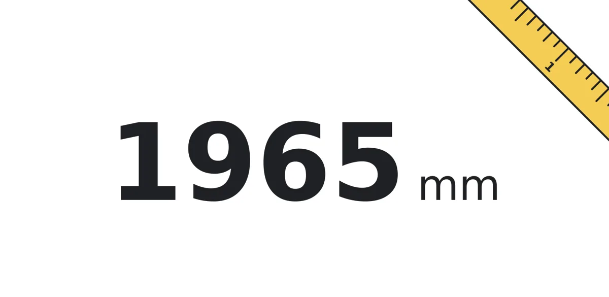 Länge 1965 mm