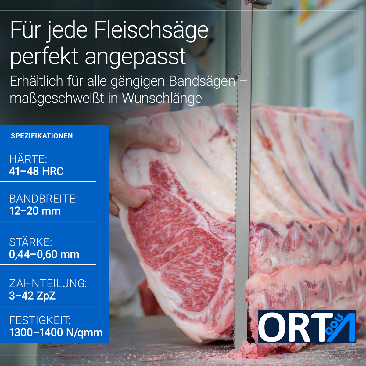 Fleischereibandsägeblätter