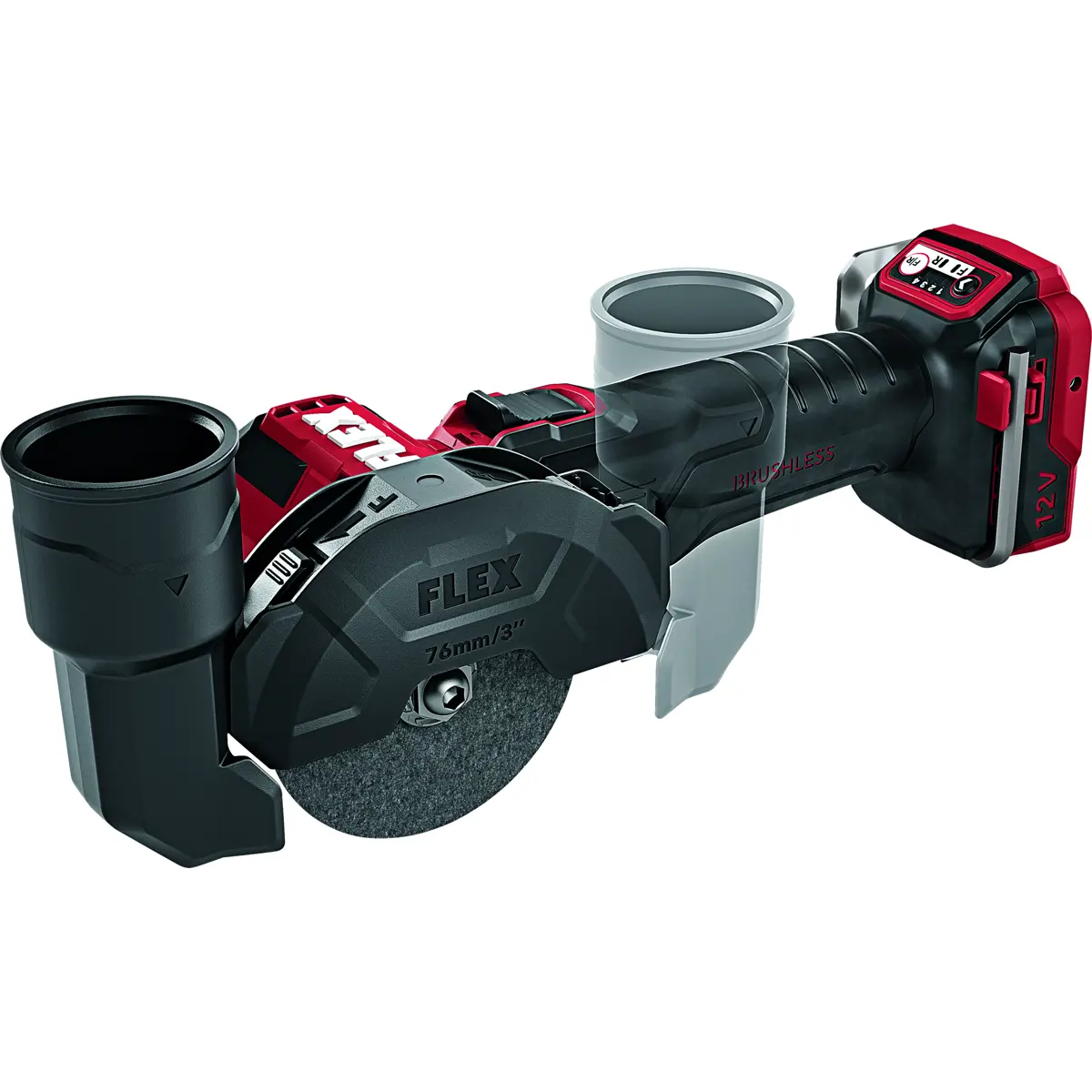 FLEX LBE 76 12-EC  – Akku Mini-Winkelschleifer