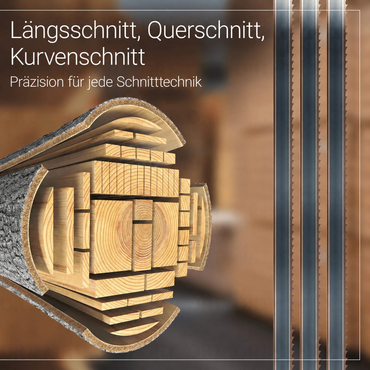 Flexback Sägeblatt für Holz - 2240 x 16 x 0,65 x 4 ZpZ