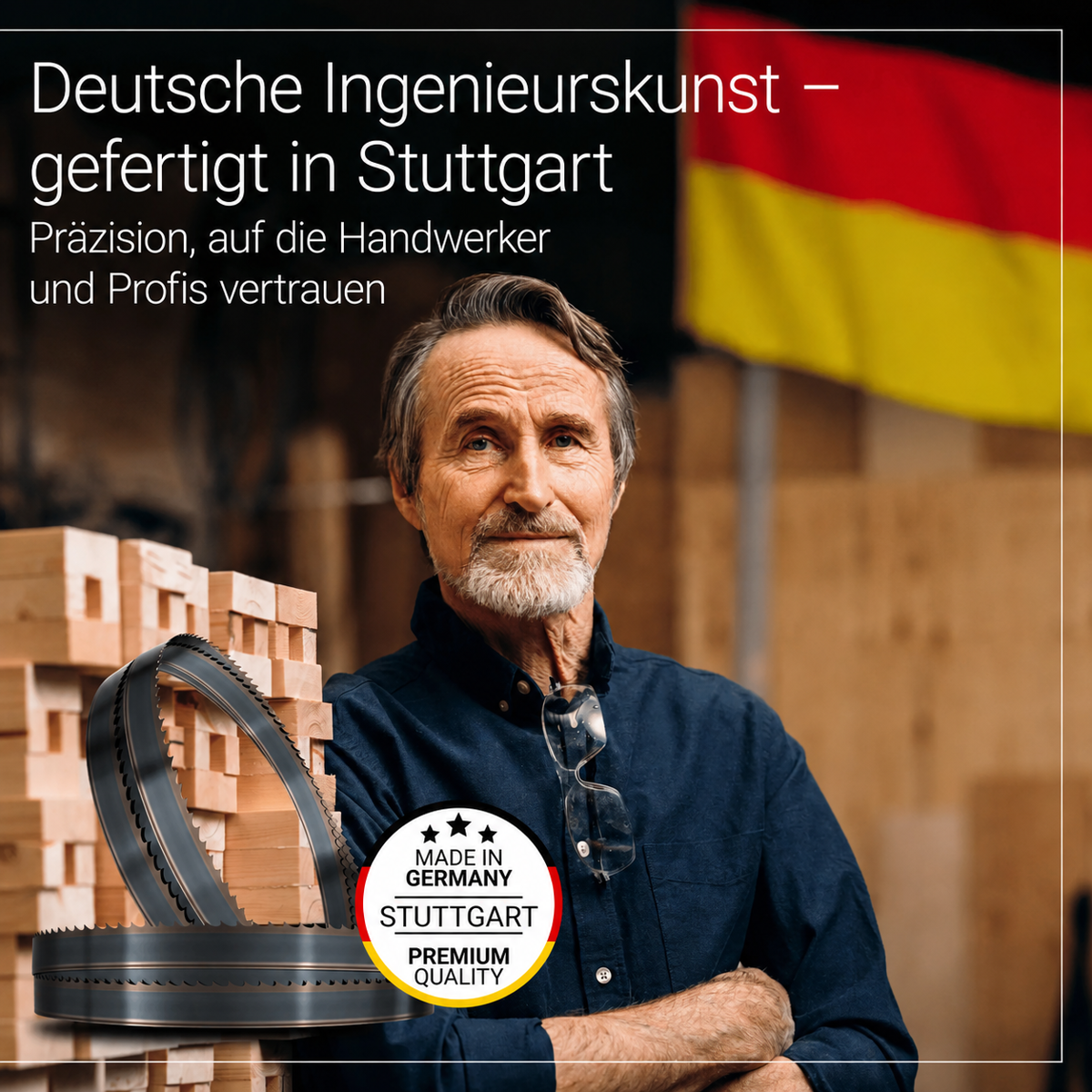 Flexback Sägeblatt für Holz - 2240 x 16 x 0,65 x 4 ZpZ