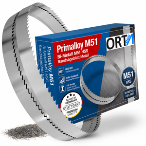 Primalloy Bi-Metall M51 HSS  Bandsägeblatt Metall Sägeband für Vollmaterial groß