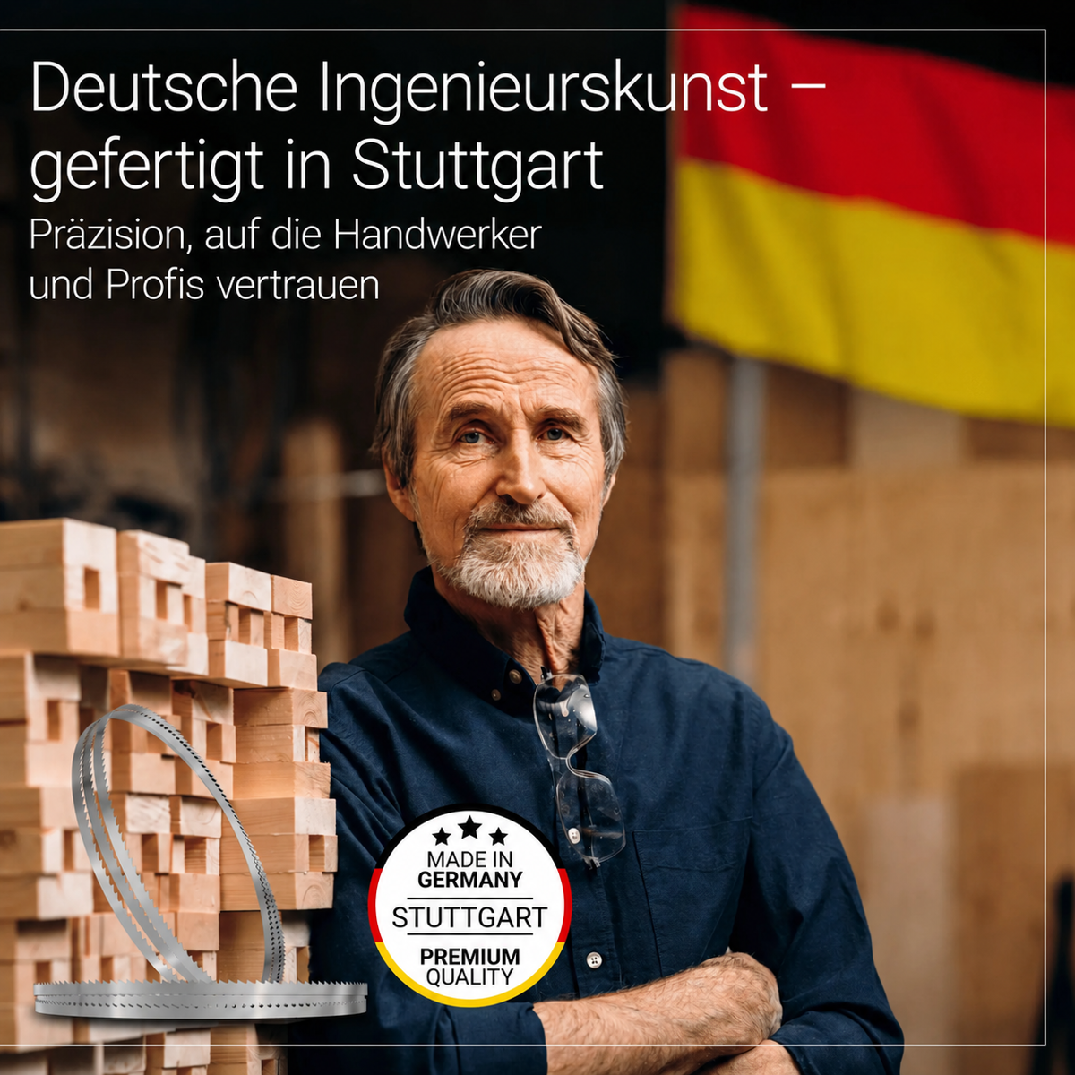 Spezialstahl Sägeblatt für Holz -1712 x 12 x 0,50 x 4 mm