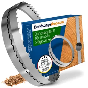 Standard Blockbandsägeblatt 4004 x 32 x 1,1 x 22 mm für Wood-Mizer LT15