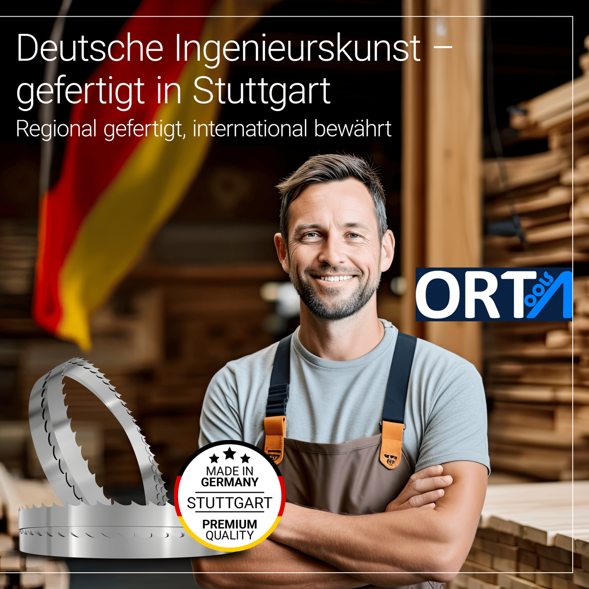 Standard-Sägewerksband Bandsägeblatt für Woodmizer LT10 mobiles Bandsägewerk - 4004 x 32 x 1,1 x 22 mm
