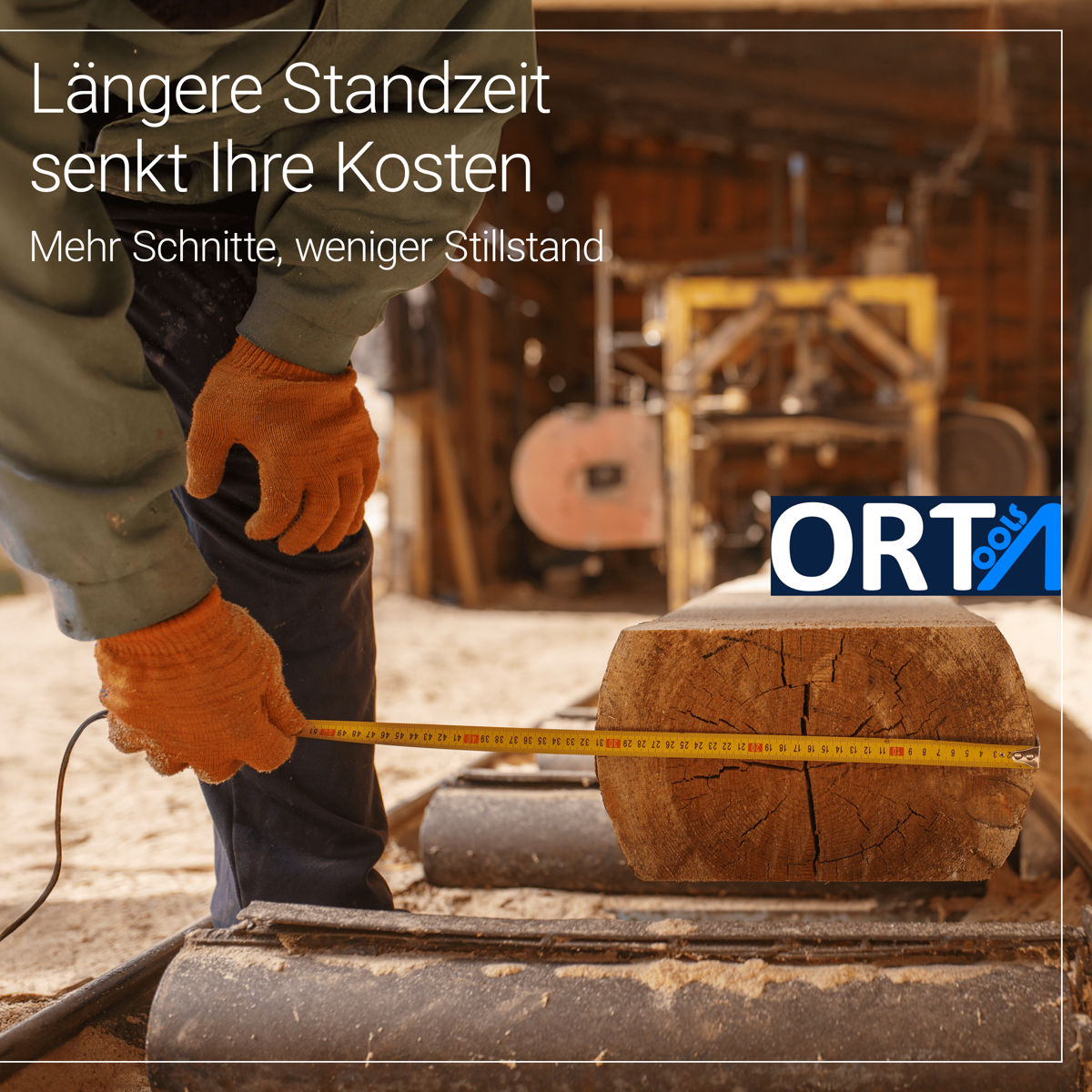 Standard-Sägewerksband Bandsägeblatt für Woodmizer LT10 mobiles Bandsägewerk - 4004 x 32 x 1,1 x 22 mm