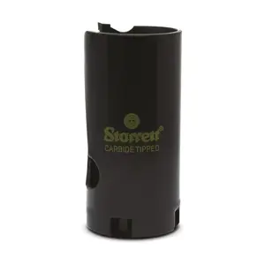 Starrett Hartmetall-bestückte Lochsäge - MPH0114 Mehrzweck-TCT-Lochsäge - für Holz-MDF-Kunststoff-Keramik-Wandfliesen - 32mm
