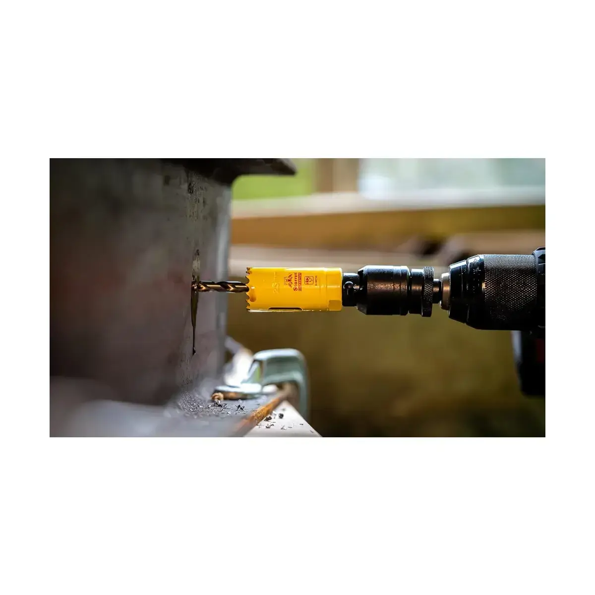 Starrett Hartmetall-Lochsäge - MPH0100 Mehrzweck-TCT-Lochsäge - für Holz-MDF-Kunststoff-Keramik-Wandfliesen - 25 mm