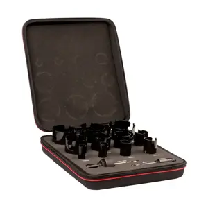 Starrett Hartmetall-Lochsägen-Kit - 13-teiliges, Mehrzweck-TCT-Lochsägen-Kit mit Dornensatz - Kompatibel mit Bosch Dewalt Hitachi Festool Milwaukee