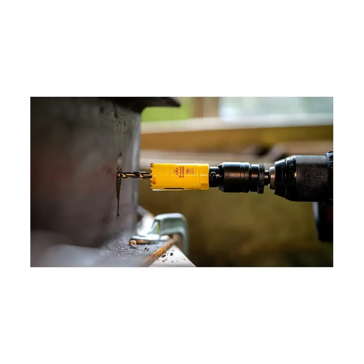 Starrett HSS Bi-Metall-Lochsäge - FCH0100 schnell geschnittene extra Kobalt-Lochsäge - für rostfreies Blech, Holz, Kunststoff, verschiedene Materialien - 25mm