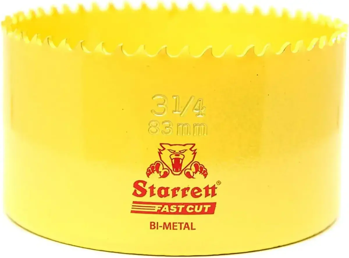 Starrett 83mm HSS Bi-Metall-Lochsäge - FCH0314 schnell geschnittene extra Kobalt-Lochsäge - für rostfreies Blech Holz Kunststoff verschiedene Materialien