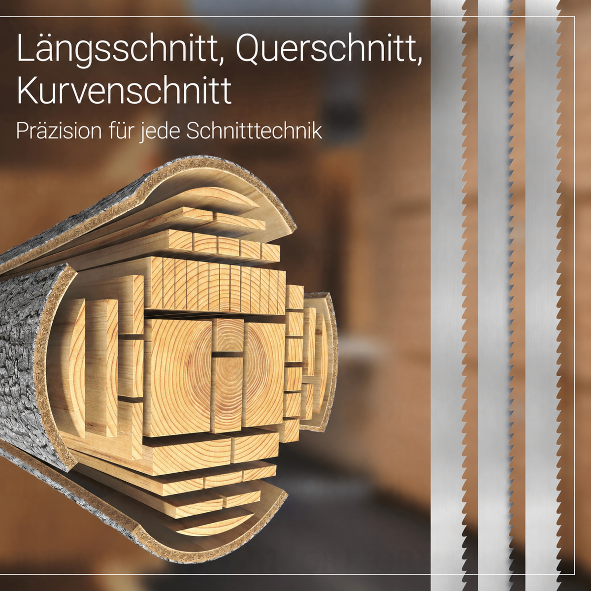 Uddeholm Sägeblatt für Holz - 2100 x 12 x 0,50 x 6 mm