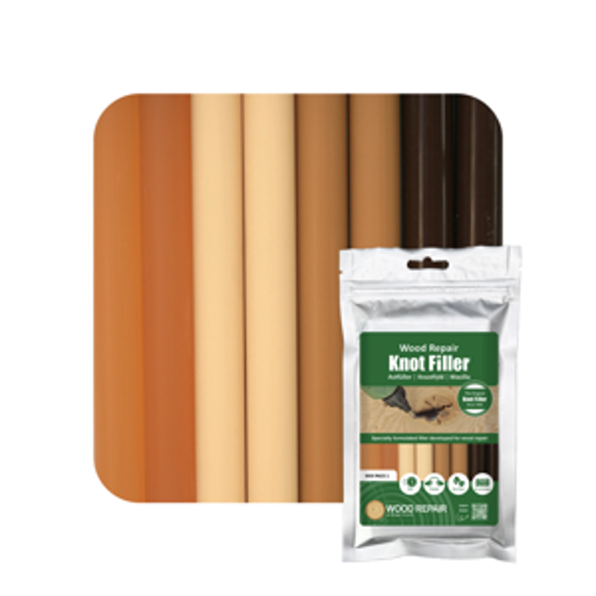 Wood Repair Astfüller Stäbe - Mix Pack 1